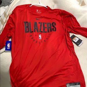 Nike NBA Portland Trailblazers dri fit long sleeve